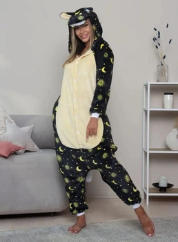 Пижама Кигуруми My Kigu Женская Единорог Лунный Черный Размер M 155-165 см (107341)