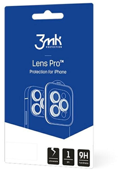 Захисне скло 3MK Lens Protection Pro для об'єктива фотокамери Samsung Galaxy Fold 4 з кріпильною рамкою (5903108516266)