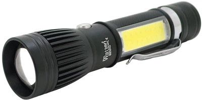 Ліхтарик ручний Watton WT-028 Cree T6+16SMD 3 режими Zoom 6800 mAh IP44 (YT29256)