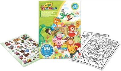 Раскраска Crayola Mini Kids Любимые сказки 96 страниц и дополнительно наклейки (25-1081) (5010065010819)