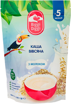 Молочна каша Biggi Diggi вівсяна для дітей з 5 місяців 200 г (8606019651930)