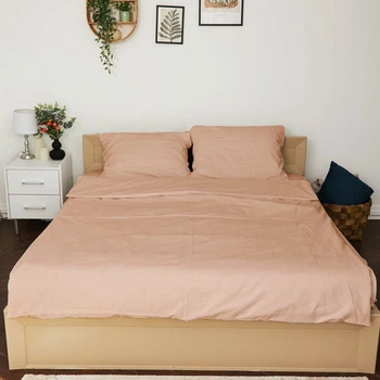 Комплект постільної білизни Ранфорс Gentle cream 145х210 см Кремовий