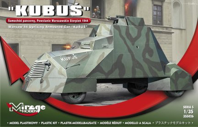 Zmontowany model Mirage Kubus sam.pancerny Powst. Warszawa (MMH-355026)