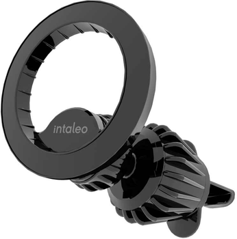 Автодержатель для телефона магнитный Intaleo CM06GG 20xN52 for MagSafe Black (1283126576058)