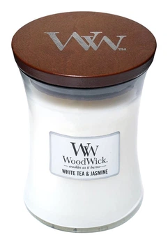 Ароматична свічка Woodwick White Tea & Jasmine 275 г (5038581058092)