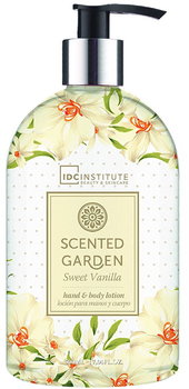 Balsam do ciała i dłoni Idc Institute Scented Garden Sweet Vanilla Hand & Body Lotion 500 ml (8436025301969)