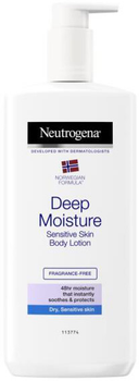 Balsam do ciała Neutrogena Deep Moisture nawilżający dla skóry wrażliwej 400 ml (3574661555508)