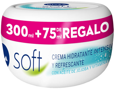 Krem do ciała Nivea Soft Moisturizing Body Cream 300 ml + 75 ml (8412300048378)