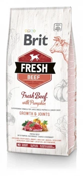 Сухой корм Brit Fresh Beef & Pumpkin Growth & Joints 12 kg (для щенков и юниоров крупных пород собак)