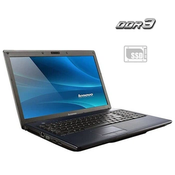 Ноутбук Lenovo G560e / 15.6" (1366x768) TN / Intel Celeron T3500 (2 ядра по 2.1 GHz) / 4 GB DDR3 / 120 GB SSD / Intel GMA 4500MHD Graphics / WebCam б/у