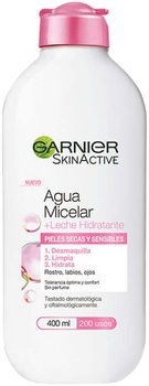 Міцелярна вода Garnier SkinActive Micellar Water And Moisturising Milk 400 мл (3600542137331)