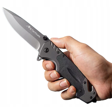 Рятувальний Спасательный Многофункциональный Складной Нож JB Tacticals FINKA SURVIWAL 06 Черный