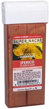 Воск в кассете для депиляции Arcocere Super Nacre St. John's Wort Зверобой 100 мл (8024908004016)