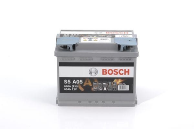 Акумулятор Bosch S5 AGM 60Ah, EN 680 правий "+" 242x175x190 (ДхШхВ) с-ма START-STOP 0 092 S5A 0501
