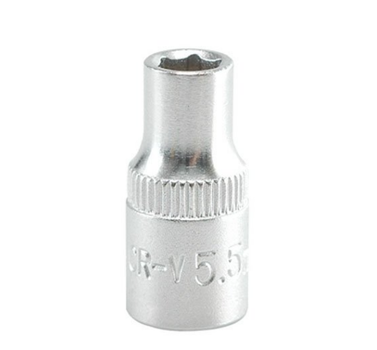 Головка торцева шестигранна M5.5, 1/4", 25 мм YATO (YT-1404)