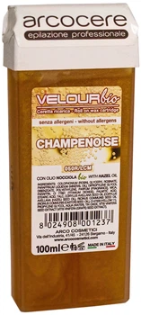 Воск в кассете для депиляции Arcocere Velour Bio Champenoise Шампанское 100 мл (8024908001237)
