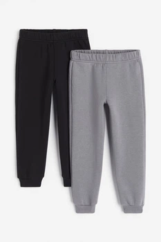 Набор спортивных штанов черный и серый 2шт H&M 116см (400093660)