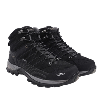 Ботинки RIGEL MID TREKKING SHOES WP, CMP, Black/grey, (3Q12947-73UC), 46