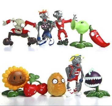 Ігровий набір Plants vs Zombies F11 10 Героїв фігурок Рослини проти зомбі