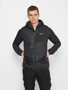 Куртка демисезонная с капюшоном мужская Salewa ORTLES HYB TWR JACKET M 28720 S Черная (013.012.0623)
