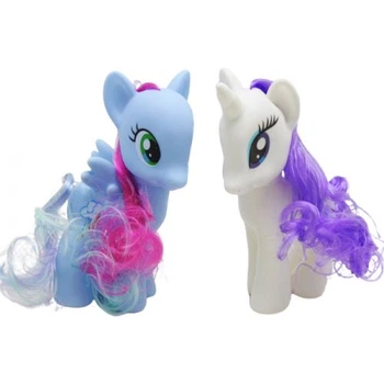Набір гумових фігурок "My little Pony" (вид 1) MIC Блакитний Білий Гума (SG-D19019/SG-D19018)