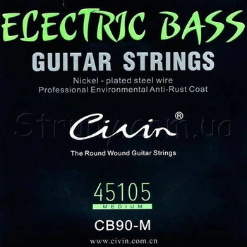 Струны бас-гитары Civin CB90 M Medium Nickel Wound (American Imported) 45/105