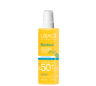 Spray do ciała Uriage Bariésun Invisible Spray Very High Protection SPF50+ 200 ml (3661434008382)