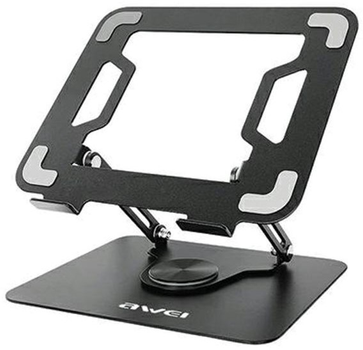 Тримач на стіл AWEI X46 поворотний для планшета/ноутбука Black (6954284004305)