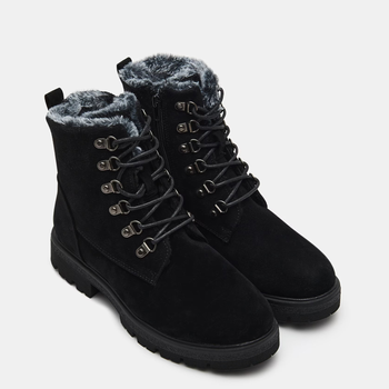 Жіночі зимові черевики високі Sinsay 6805K-99X 37 24 см Чорні (5904749825069)