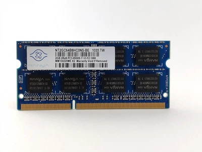 Оперативная память для ноутбука SODIMM Nanya DDR3 2Gb 1066MHz PC3-8500S (NT2GC64B8HC0NS-BE) 12812 Б/У