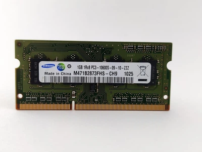 Оперативная память для ноутбука SODIMM Samsung DDR3 1Gb 1333MHz PC3-10600S (M471B2873FHS-CH9) 12779 Б/У