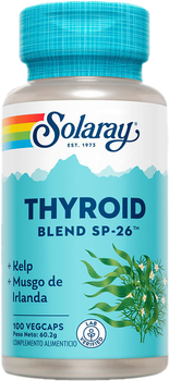 Натуральна харчова добавка Solaray Thyroid Blend SP-26 100 капсул (0076280554908)