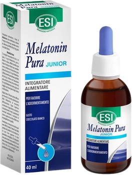 Naturalny suplement dla lepszego snu ESI Melatonin Gotas Junior 1 mg 40 ml (8008843129065)