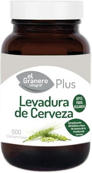 Натуральна харчова добавка El Granero Levadura Cervez 400 мг 500 капсул (8422584031058)