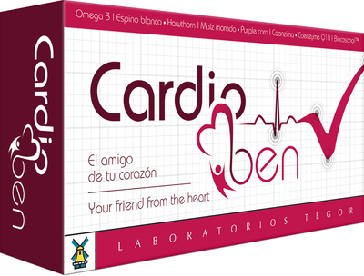 Дієтична добавка Tegor Cardioben 60 капсул (8429007047597)