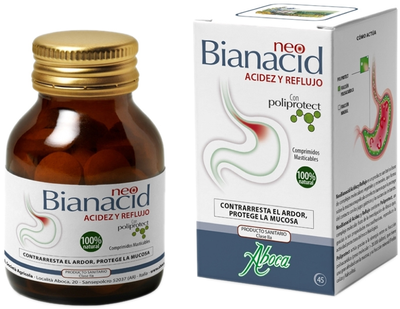 Натуральна харчова добавка Aboca Neo Bianacid Heartburn Reflux 45 таблеток (8032472006664)
