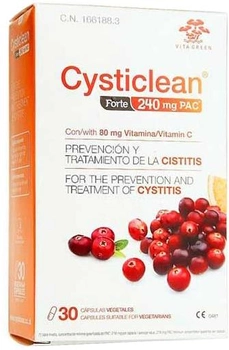 Натуральна харчова добавка Cysticlean Forte 30 капсул (8436031120233)