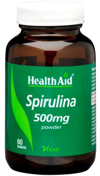 Suplement diety Health Aid Espirulina 500 mg 60 kapsułek (5019781025152)