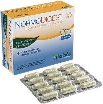 Натуральна харчова добавка Derbos Normodigest 45 капсул (8436012151263)