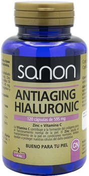 Натуральна харчова добавка Sanon Antiaging Hialuronic 595 мг 60 капсул (8436556081866)