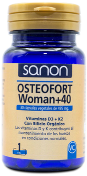 Натуральна харчова добавка Sanon Osteofort Woman +40 495 мг 30 капсул (8436556082078)