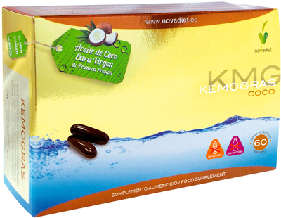 Натуральна харчова добавка Novadiet Kemogras Coco 1000 мг 60 капсул (8425652560481)