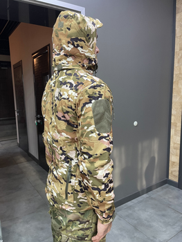 Куртка тактическая, Softshell, Yakeda, Мультикам, размер XXL, демисезонная флисовая куртка для военных софтшелл