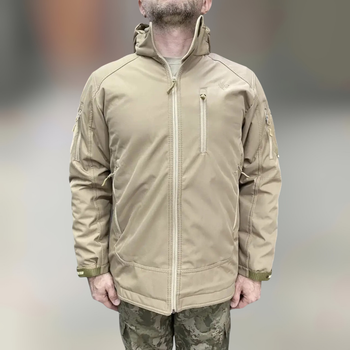 Куртка тактическая WOLFTRAP Softshell, цвет Койот, размер XL, зимняя мужская куртка софтшелл для военных