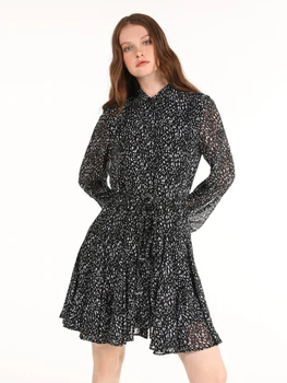 Сукня-сорочка коротка жіноча Colin's CL1065877BLK L Black (8683197892249)