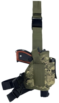 Кобура на стегно для ПМ та пістолетного магазина TTX AR піксель