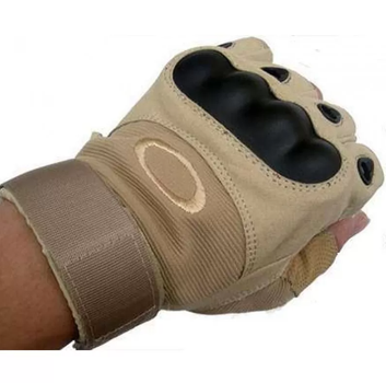 Тактические перчатки без пальцев Combat М койот
