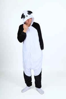 Дорослі Кігурумі Піжама Kigurumi Панда Кунг-фу Чорно-біла L 165-175 см. (1017/1)