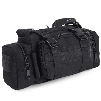 Тактична Штурмова Сумка Наплічна Molle M-03G Black