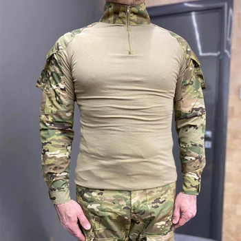 Армейская Кофта Убакс, Мультикам, размер XL, с пазами под локти, Yakeda Combat, тактическая рубашка Убакс